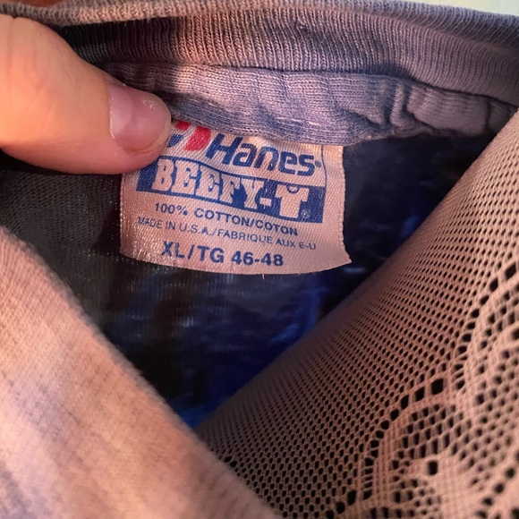 Hanes Beefy Tee 100% Cotton Single Stitch Tye Dye Tee Shirt - Picture 9 of 9